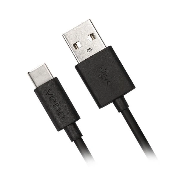 Kabelis USB Veho USB-A - USB-C 1 m Juodas (VCL-003-C-1M)