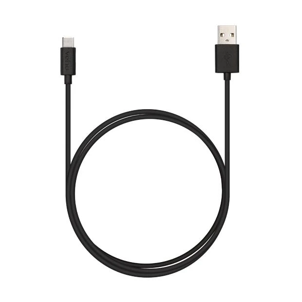 Kabelis USB Veho USB-A - USB-C 1 m Juodas (VCL-003-C-1M)