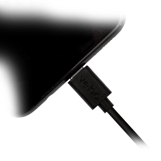 Kabelis USB Veho USB-A - USB-C 1 m Juodas (VCL-003-C-1M)