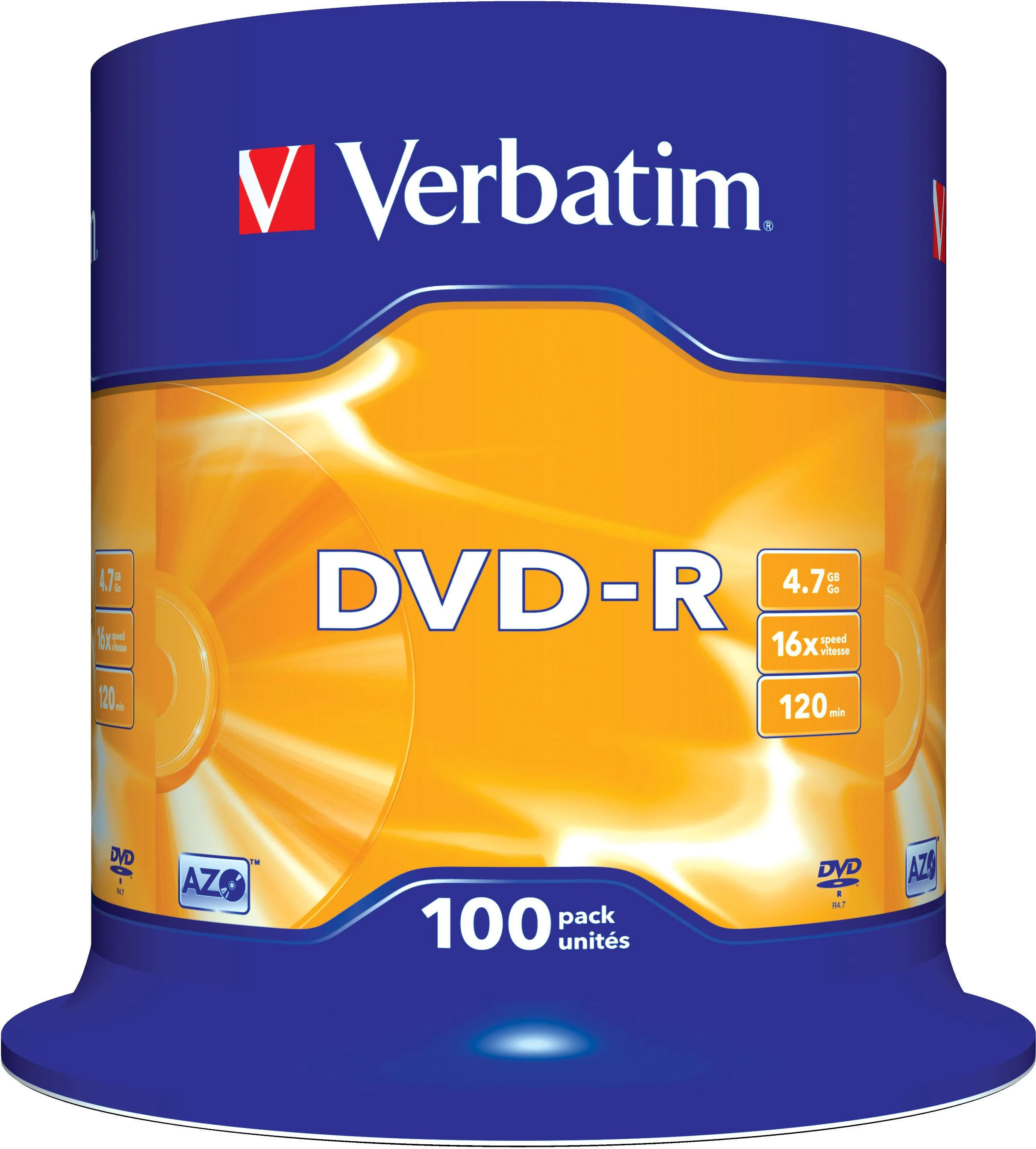 Verbatim DVD-R Matt Sidabrinis 4,7 GB 100 vnt