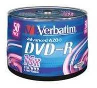 DVD-R Verbatim [ torto dėžutė 50 | 4,7 GB | 16x | matinis sidabrinis ]