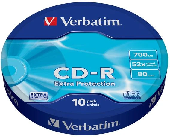 VERBATIM CD-R 700MB 52X EXTRA PR SP 10PK