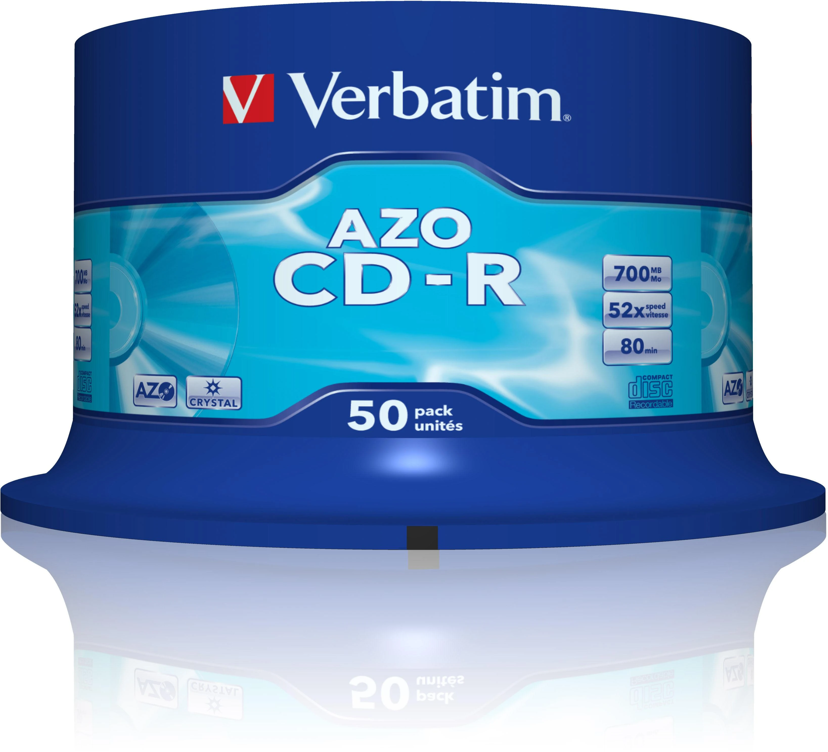 Verbatim CD-R 50 vienetų pakuotės velenas