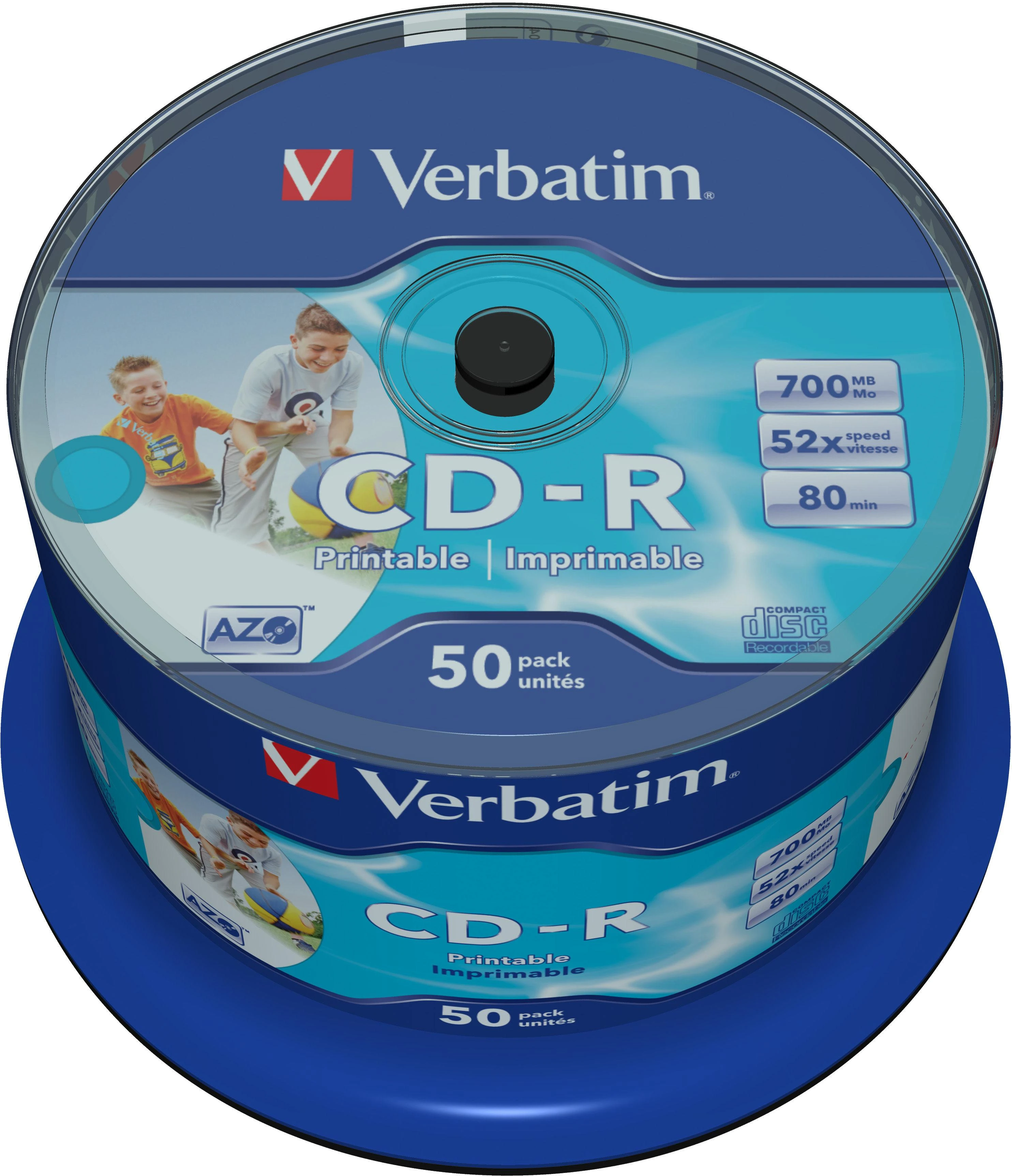 Verbatim 50 vienetų CD-R diskų pakuotė