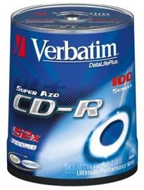 Kompaktinis diskas Verbatim CD-R 52x 700MB Extra protection 100 vnt.