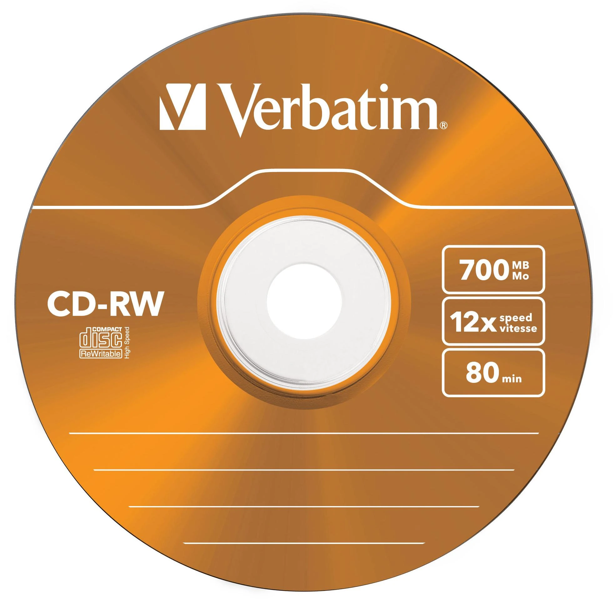 Verbatim CD-RW Color 12x 700 MB 5 vnt