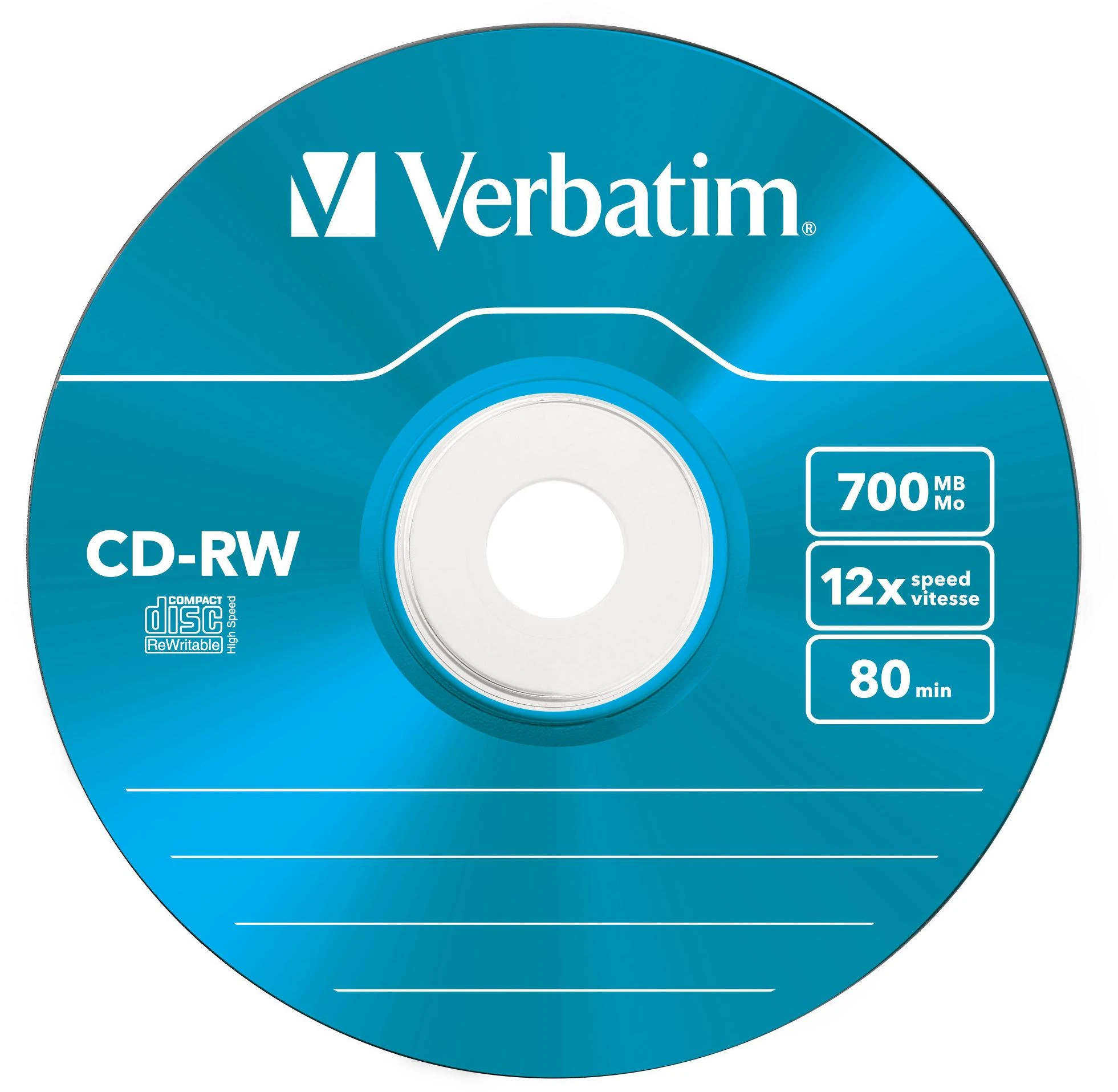 Verbatim CD-RW Color 12x 700 MB 5 vnt
