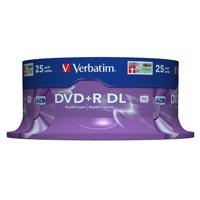 Verbatim DVD+R Double Layer 8x Matt Sidabrinis 25pk Spindle 8,5 GB DVD+R DL 25 vnt
