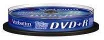 Verbatim DVD+R 4.7GB 16X 10pack AZO Matinis Sidabrinis cake box - 43498