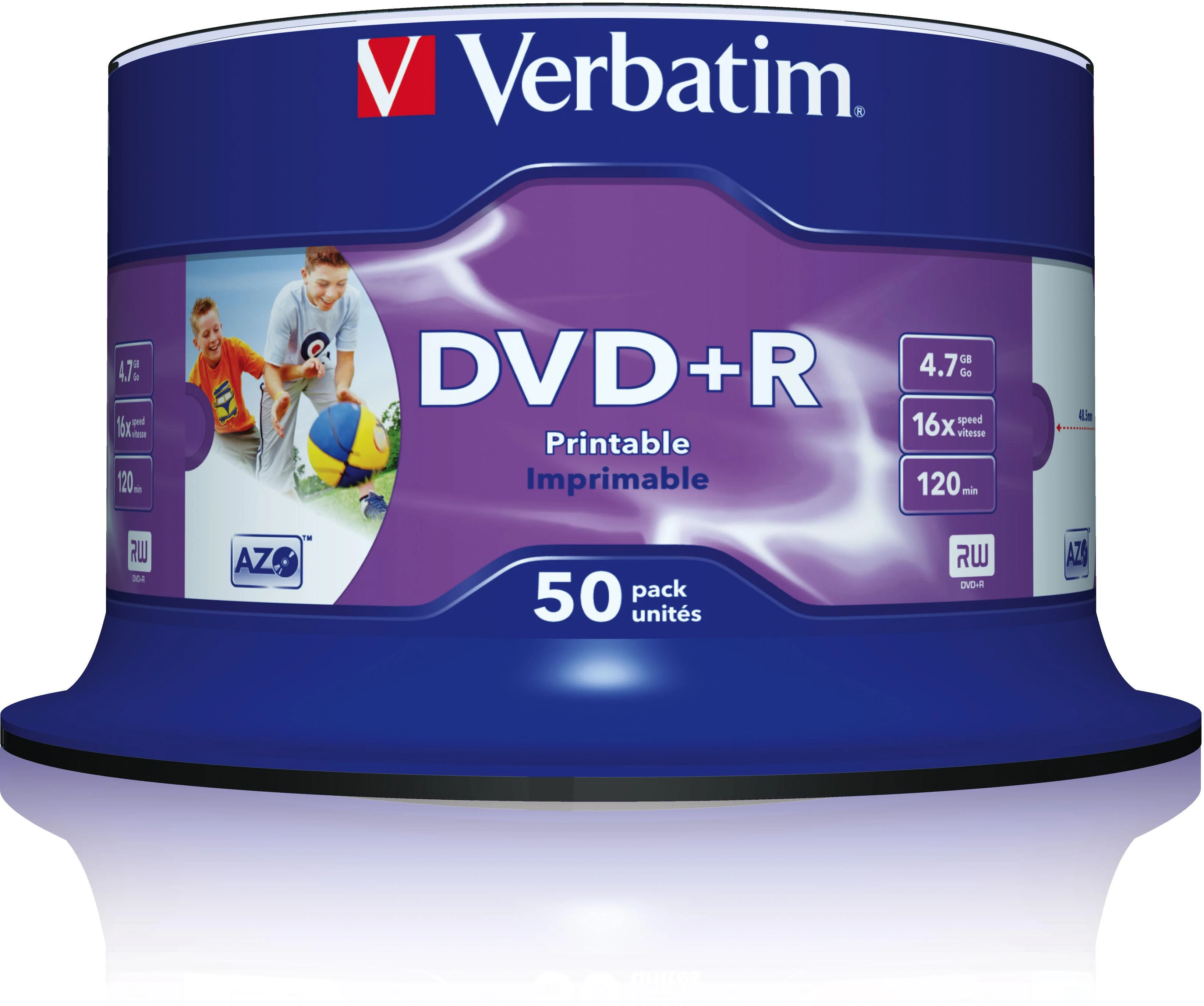 Verbatim 50 DVD+R diskų pakuotė