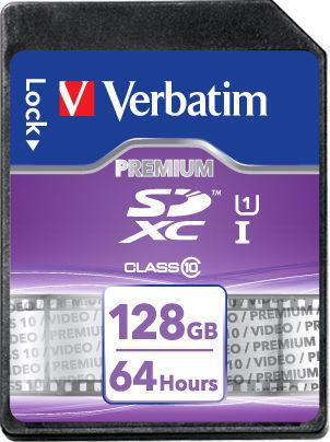 Atminties kortelė Verbatim Premium 128GB, 600x, SDXC UHS-I / V44025