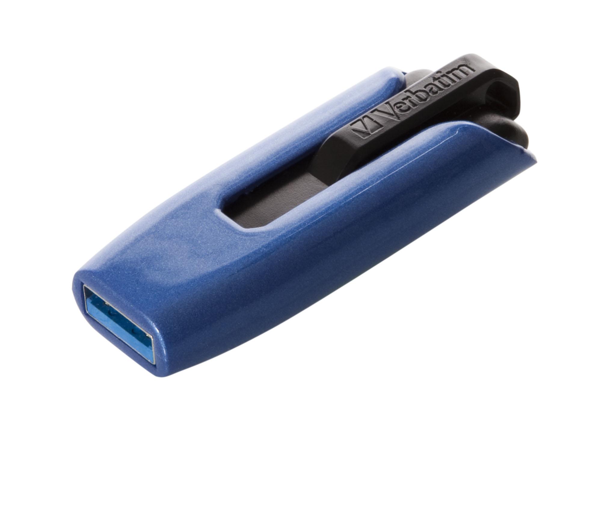 Verbatim Pendrive 128GB USB-A 3.2 V3 MAX mėlynos spalvos 49808