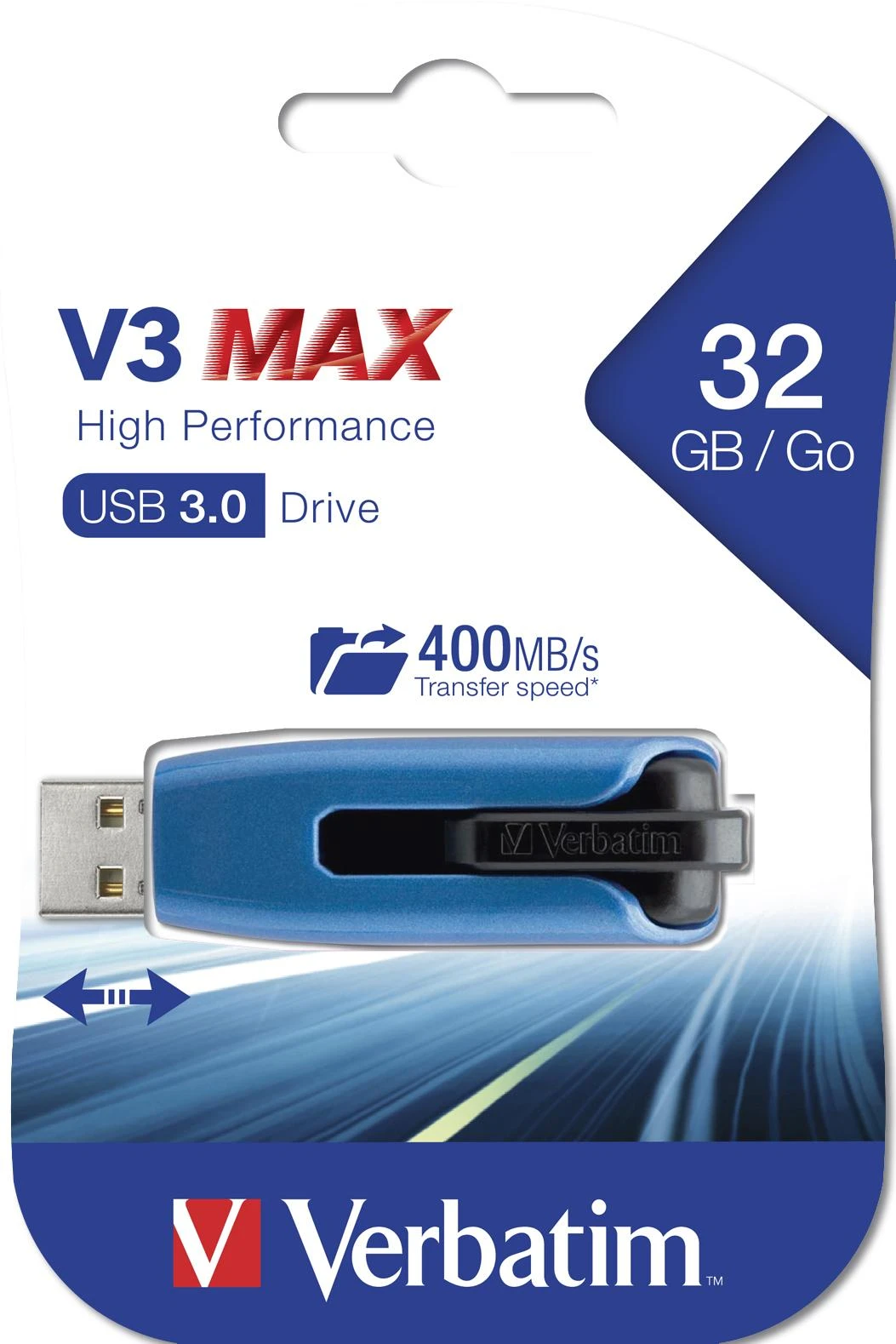 USB 3.0 atmintis Verbatim Store 'n' Go V3 MAX, 32 GB / V49806