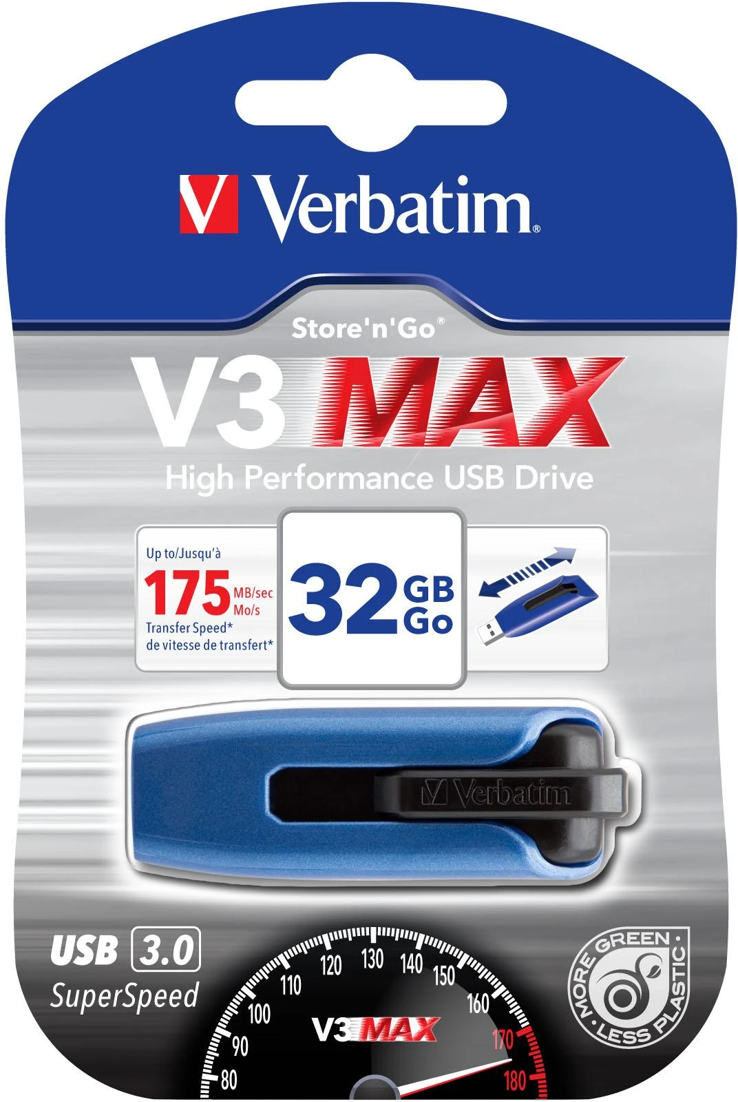 USB 3.0 atmintis Verbatim Store 'n' Go V3 MAX, 32 GB / V49806