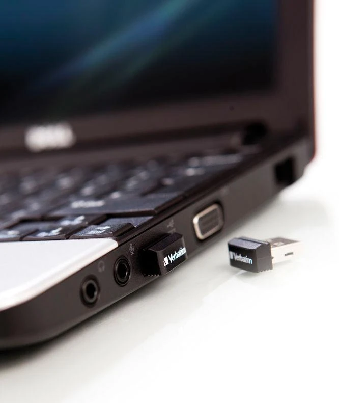 USB laikmena "verbatim" usb atmintinė, usb 2.0, 32 gb, "nano", "store n stay", juoda, 98130, usb a