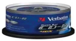 Verbatim CD-R AZO Crystal 0,7 GB, 52 x, 25 Pakuotės velenas
