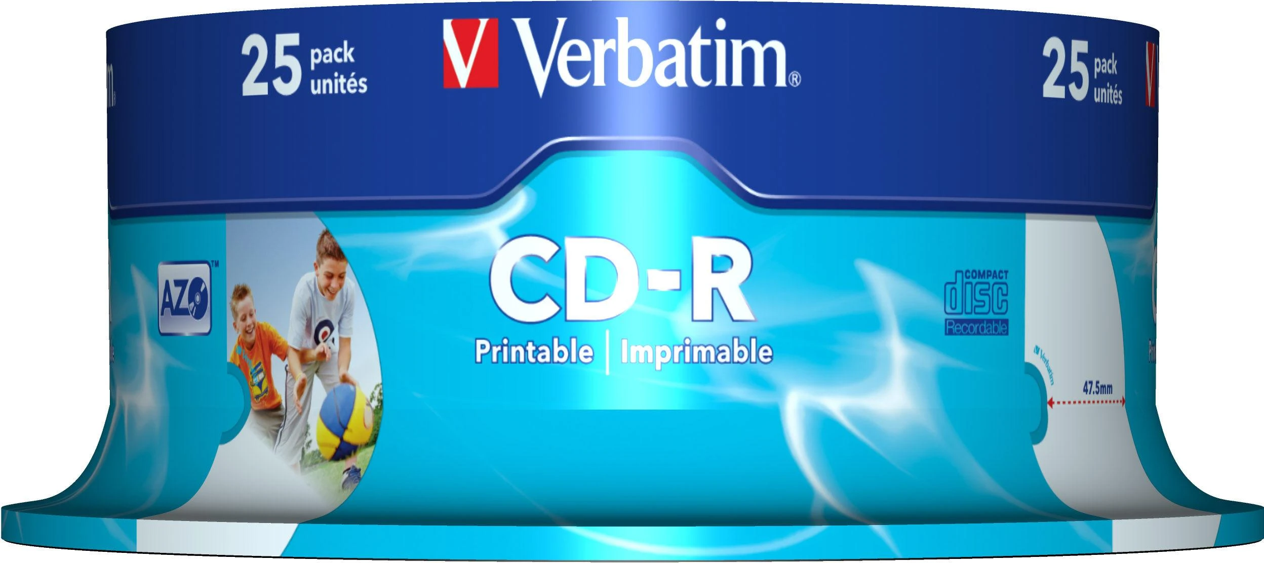 Verbatim CD-R 25 vienetų cilindrinė pakuotė