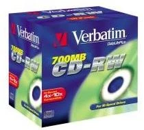Verbatim CD-RW 12x 700 MB 10 vnt