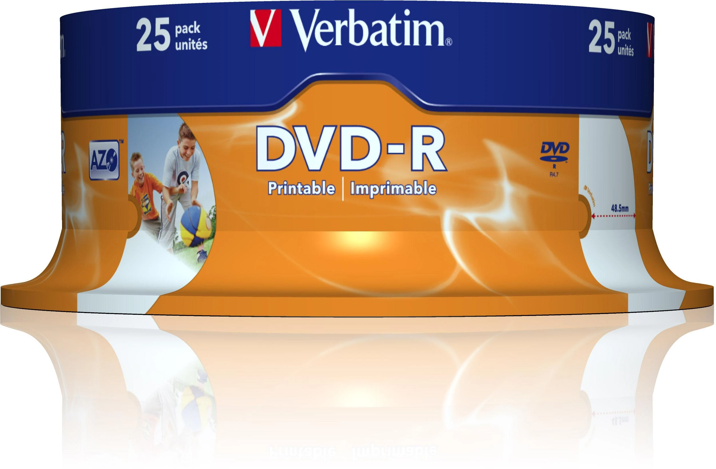 Verbatim 43538 neįrašytas DVD diskas 4,7 GB DVD-R 25 vnt