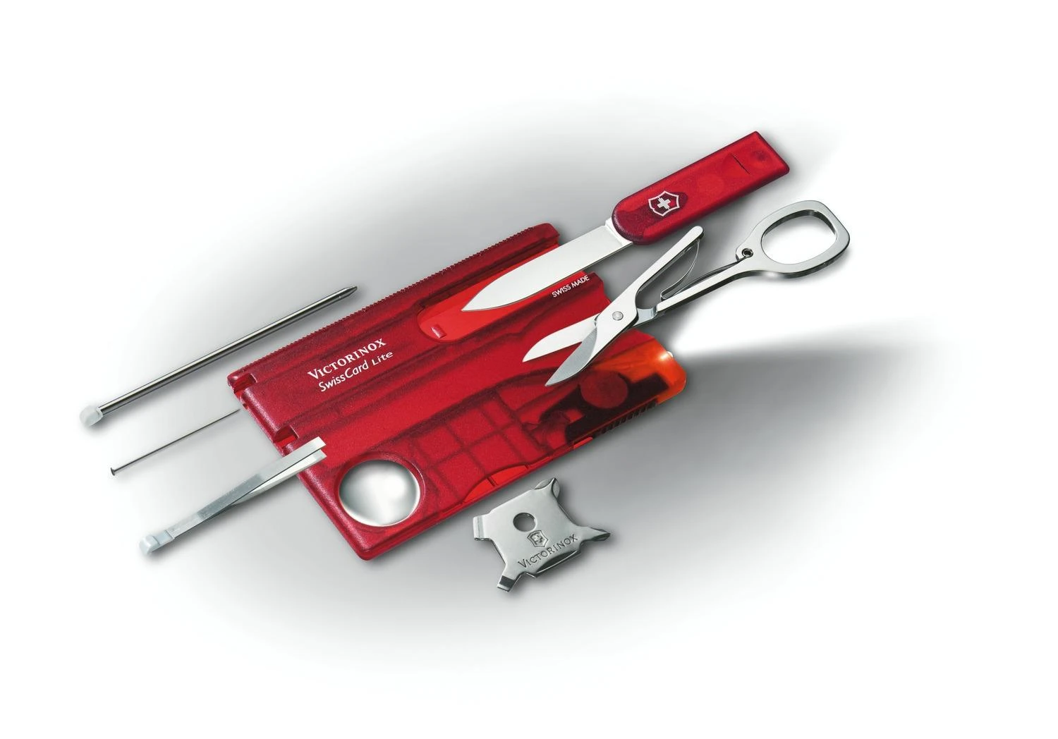 Victorinox SwissCard Lite su išimtais įrankiais