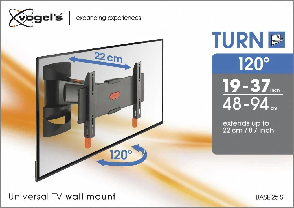 Vogels Laikiklis ścienny 19'' - 37''