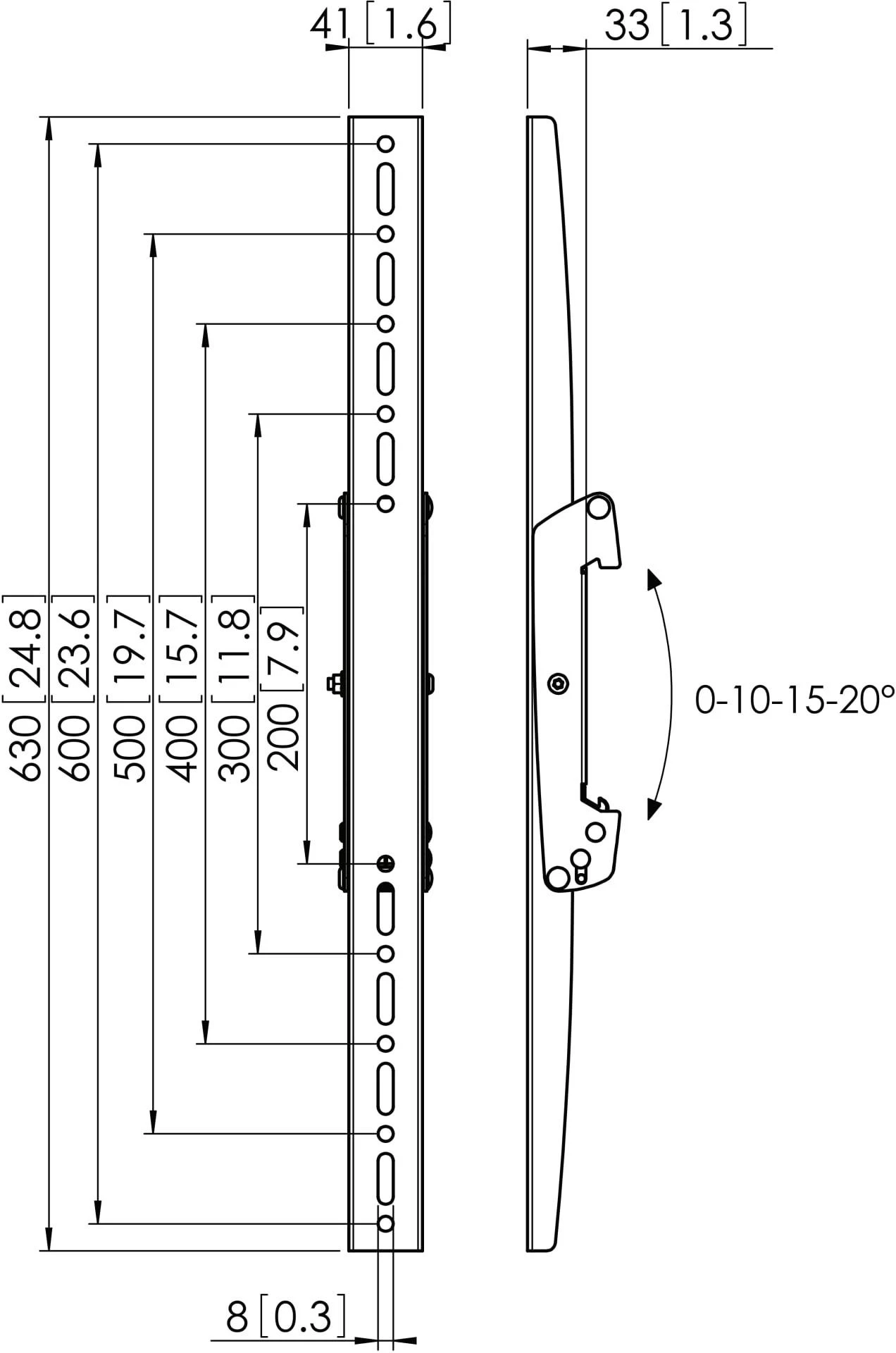 Laikiklis Vogels PFS3306 INTERFACE DISPLAY STRIPS | Vogels