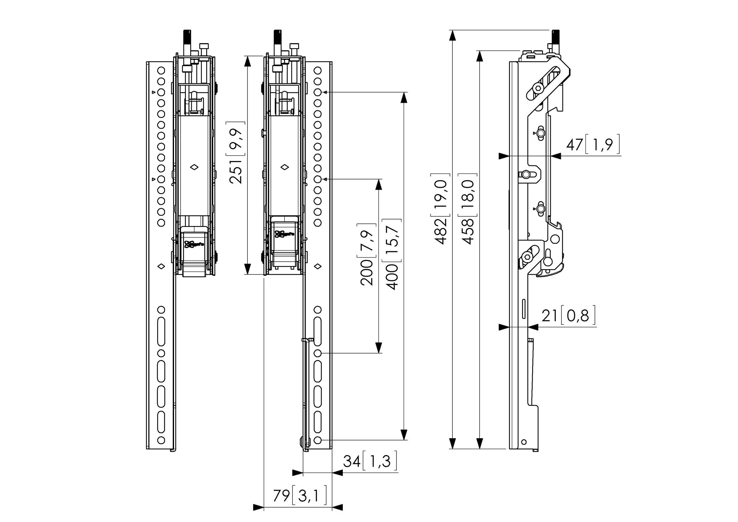 Laikiklis VOGEL'S PFS 3504 strypai