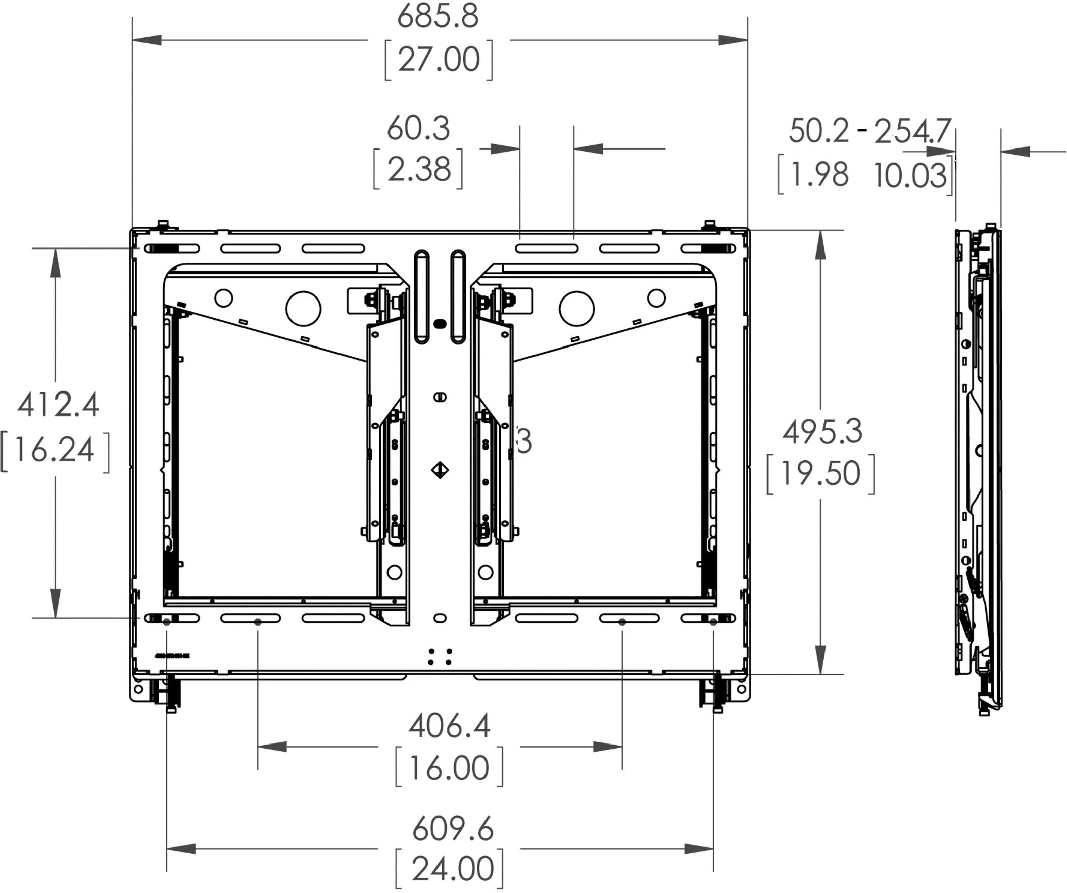 Laikiklis Vogel's PFW 6880 Videowall Pop-out - Flatscreen Priedas