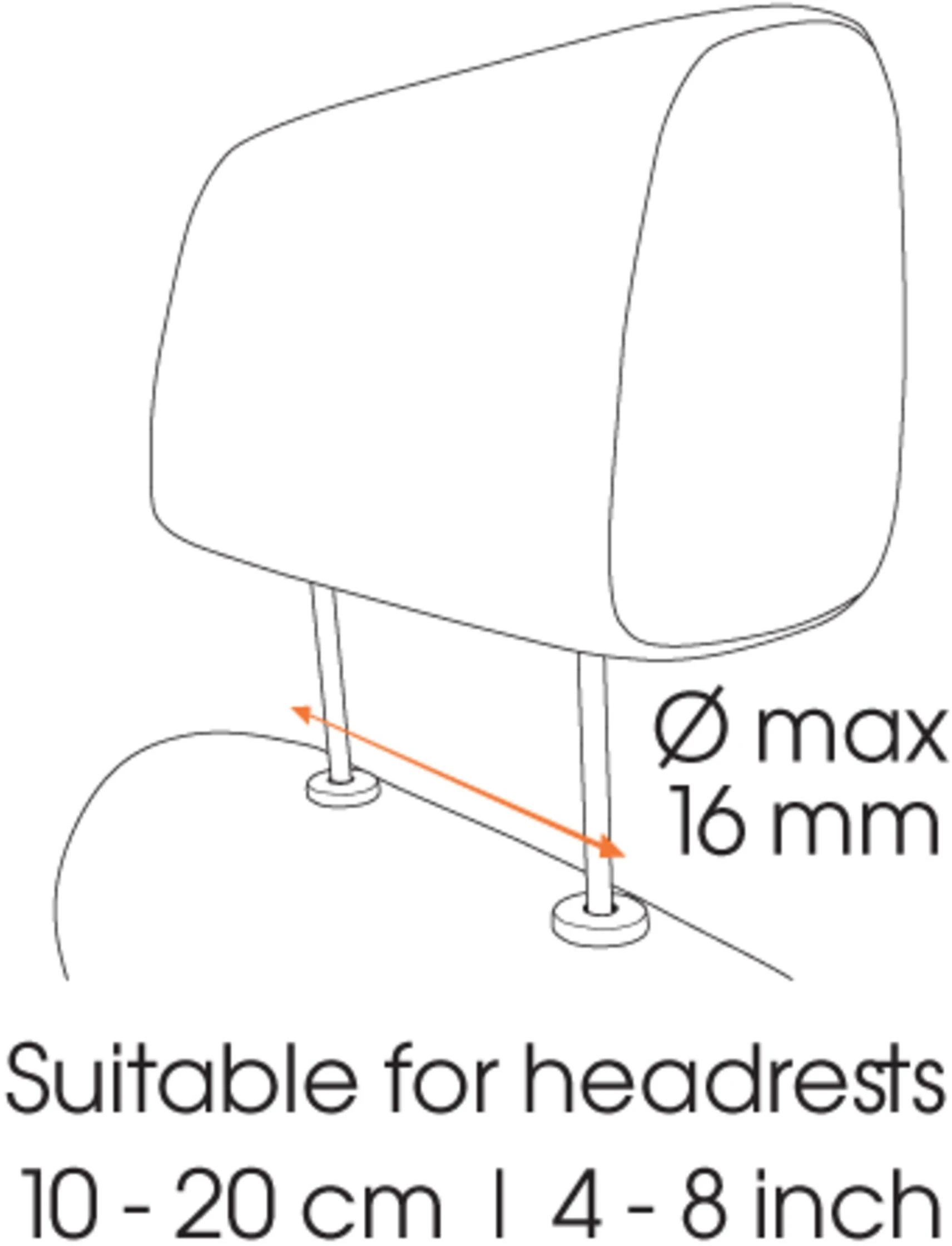 Laikiklis Vogels TMS 1020 Planšetė Car Pack | Tilt | 7-13 " | Maximum weight (capacity) 1kg | Juodas