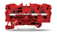 Wago 2004-1303 3 laidų šynų jungtis 4 mm2 raudona 2004-1303 TOPJOBS