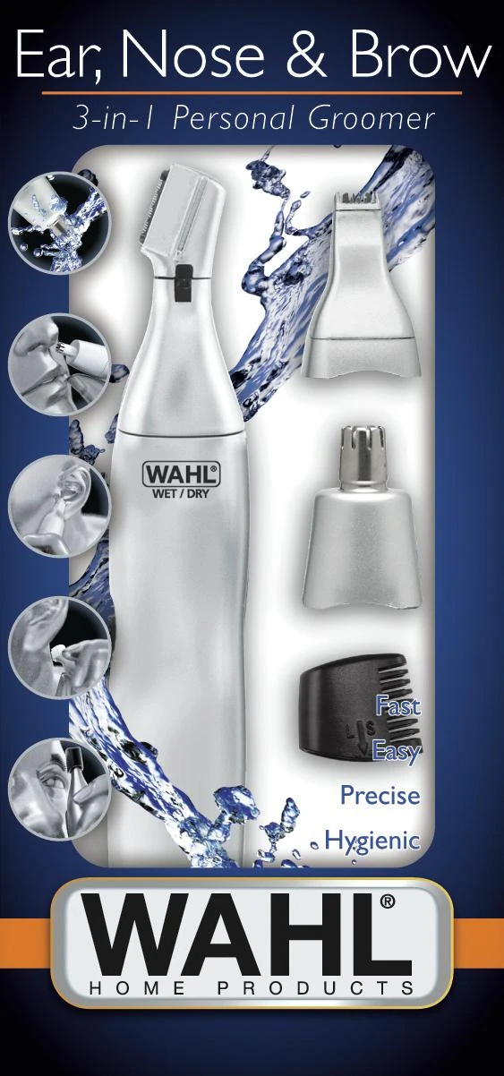 Nosies, ausų, antakių plaukų trimeris Wahl Home Ear, Nose & Brow Trimmer 3-in-1 WAH5545-2416