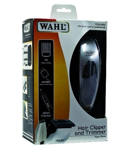 Barzdaskutė Plaukų kirpimo mašinėlė ir belaidė kantavimo mašinėlė Wahl Home Deluxe Pro Complete Haircutting Kit 79305-1316