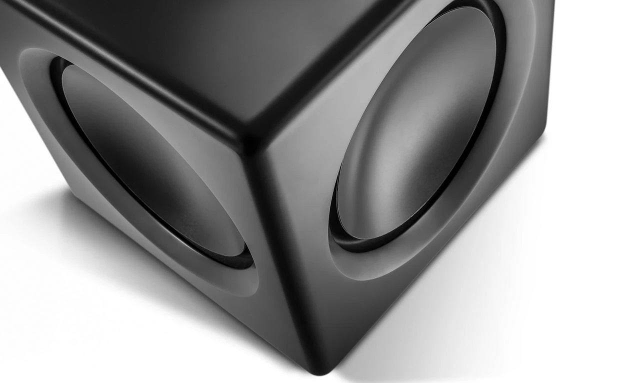 Aktyvi žemųjų dažnių kolonėlė Wavemaster FUSION, 125 W, Juoda