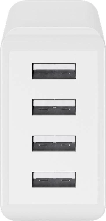 „Goobay 44962“ 30 W USB-A daugiaportinis įkroviklis, baltas