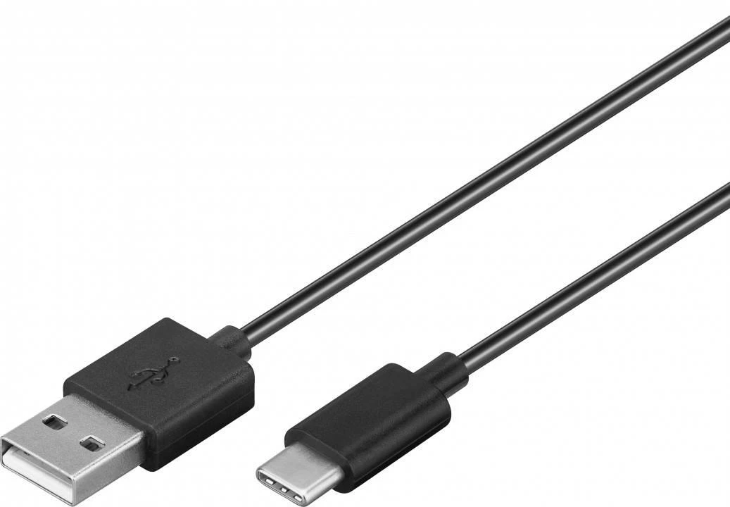 Goobay | USB-C įkrovimo ir sinchronizavimo laidas (USB-A > USB-C) | 59124 | USB-C kištukas | USB 2.0 kištukas (A tipas)