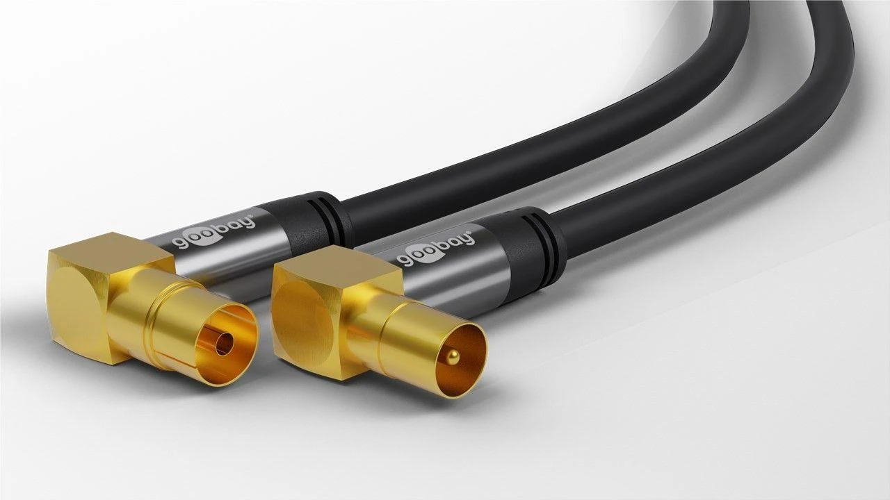 TV antenos laidas su kampinėmis jungtimis