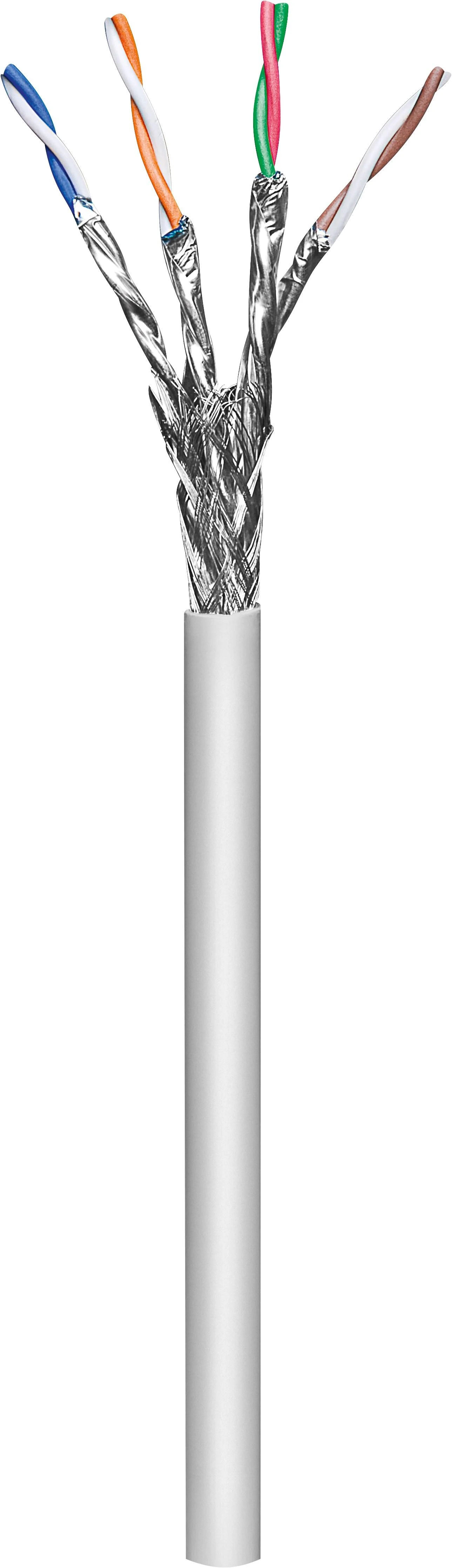 „Goobay“ | CAT 6a tinklo kabelis, S/FTP (PiMF) | 96094 | Kabelio tipas - apvalus kabelis. AWG 26/7 (daugiasienis). Skaitiklio skalė: taip. Kabelio apvalkalo skersmuo (apytiksliai) 6,3 mm. Vidinio laidininko medžiaga: CU (varis). Kabelio apvalkalo medžiaga: LSZH. Ekranų skaičius: 2. 1 tipas, ekranuojanti folija (aliuminis), PiMF. 2 tipas, ekranuojanti pynė (aliuminis). Atitinka LSZH reikalavimus: taip | • neterminuotas lankstus duomenų / jungiamasis kabelis, skirtas naudoti patalpose • dvigubai ekranuotas susuktos poros LAN kabelis • porų ekranavimas: PIMF (poros metalinėje folijoje) + išorinis ekranas: pynimas • Šis produktas nėra patvirtintas nuolatiniam montavimui pastatuose. | Pilkas