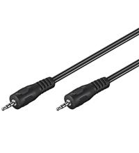 Kabelis Goobay Jack 3.5mm - Jack 3.5mm 2.5m juoda (50019)