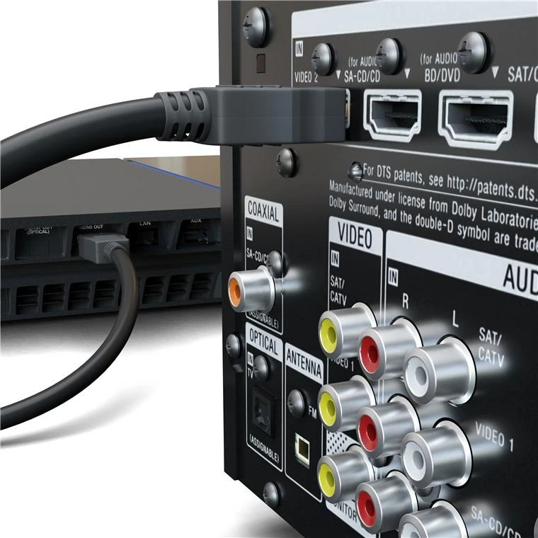 Goobay 0,5 m didelės spartos HDMI laidas su eternetu [4K (2160p), ARC]