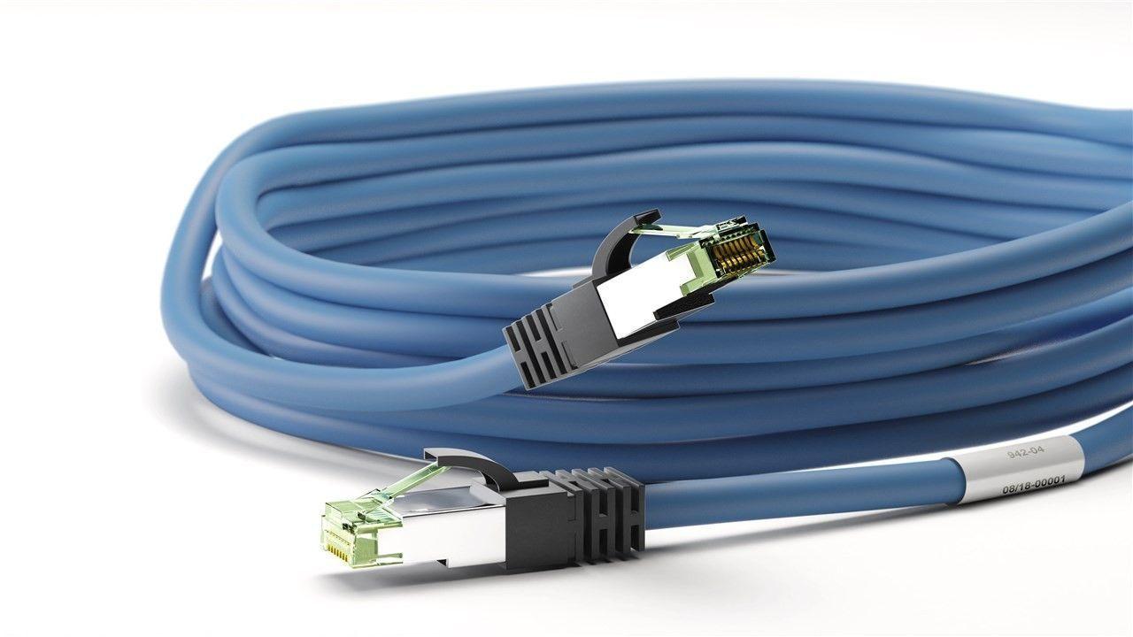 Goobay Patch-Kabelis CAT8.1 0,25m S/FTP mėlynas