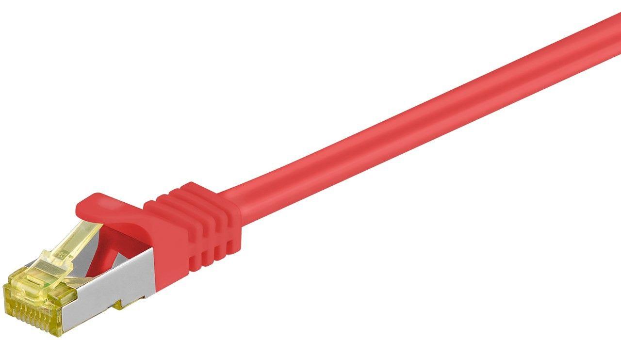 Goobay Patchkabel RJ45 CAT 6A S/FTP (PiMF) 1.5 m Raudona (RB91598)