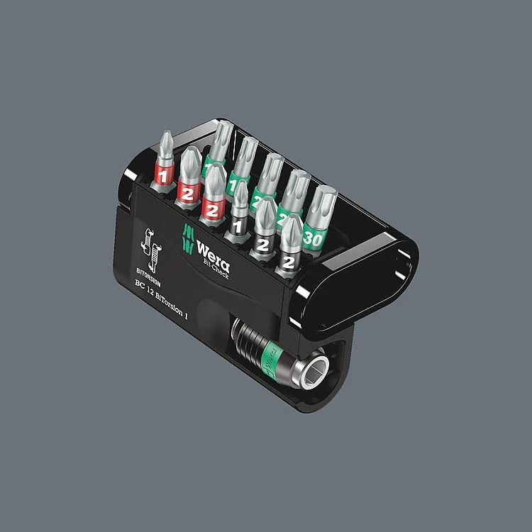 Antgalių komplektas Bit-Check 12 BiTorsion 1, 12vnt, Wera