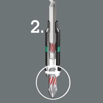 Antgalių komplektas Bit-Check 12 BiTorsion 1, 12vnt, Wera