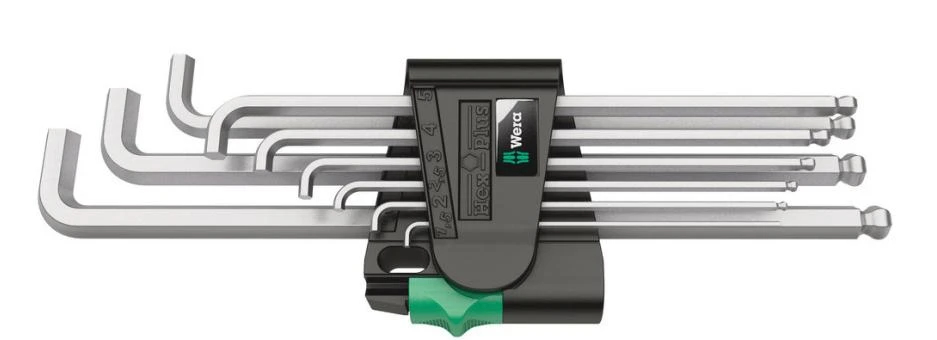 Šešiakampių raktų rinkinys WERA 950PKLS/9 SM SB