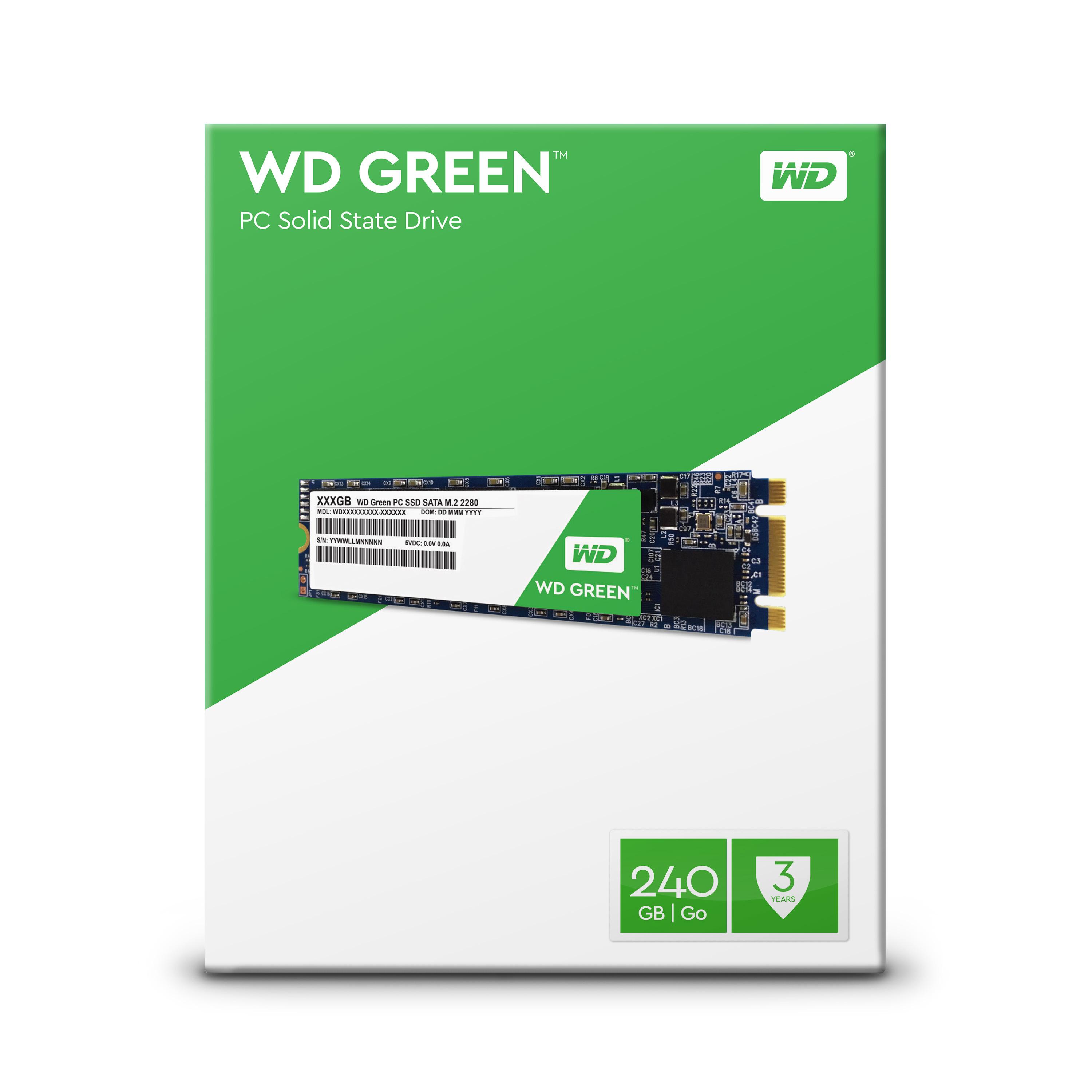 Sandisk SMD WD Žalias 240GB M.2 2280 SATA III (WD S240G1G0B)