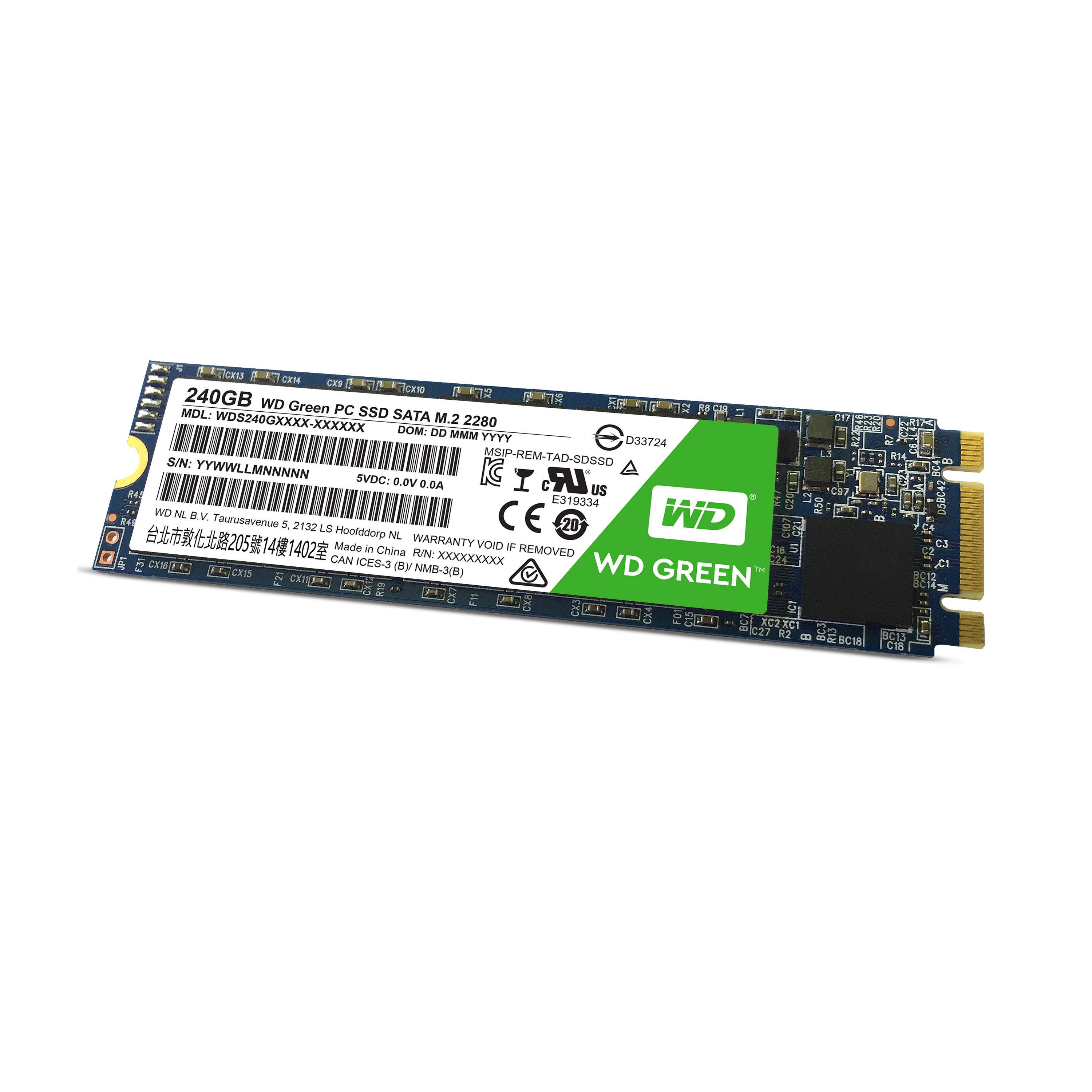 Sandisk SMD WD Žalias 240GB M.2 2280 SATA III (WD S240G1G0B)