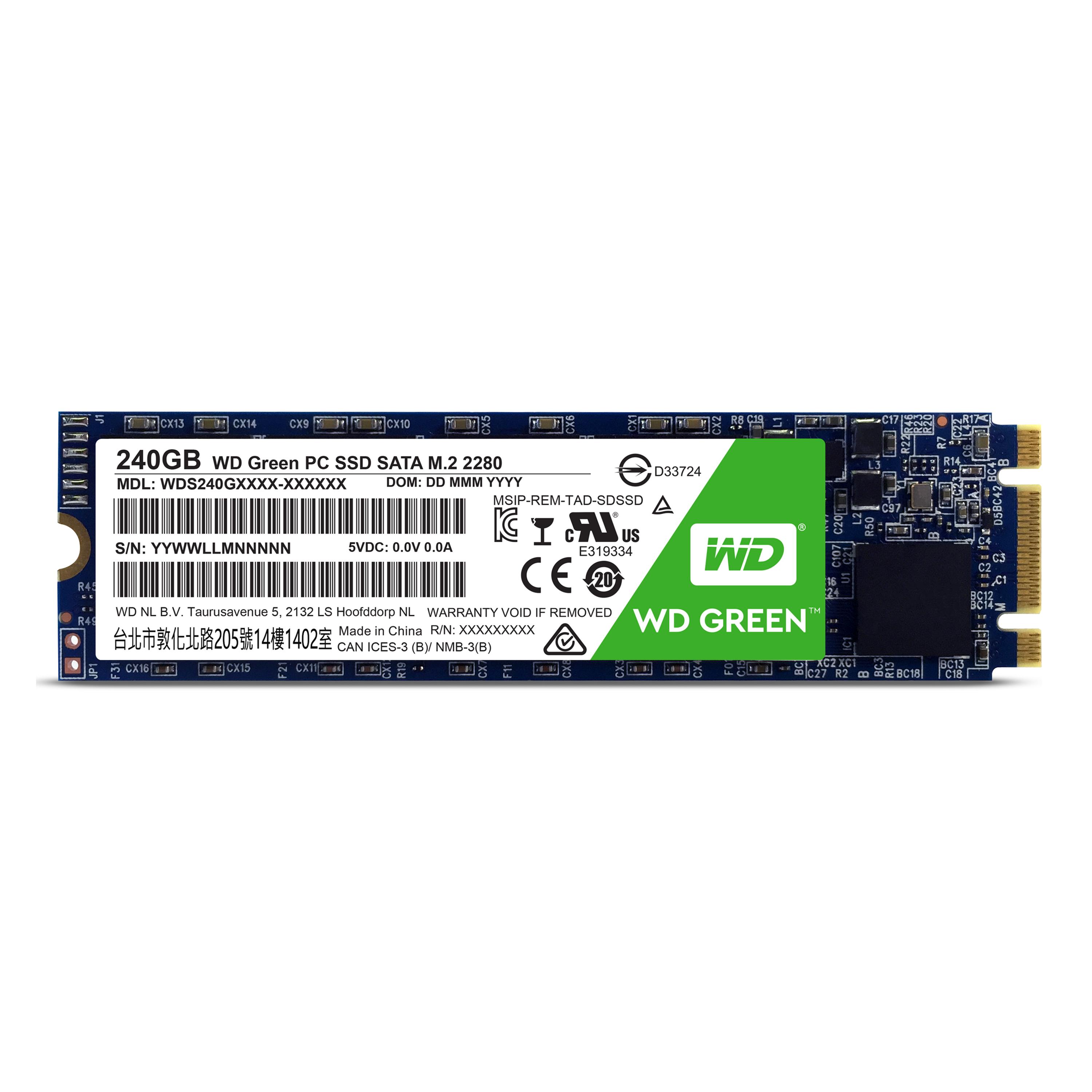Sandisk SMD WD Žalias 240GB M.2 2280 SATA III (WD S240G1G0B)