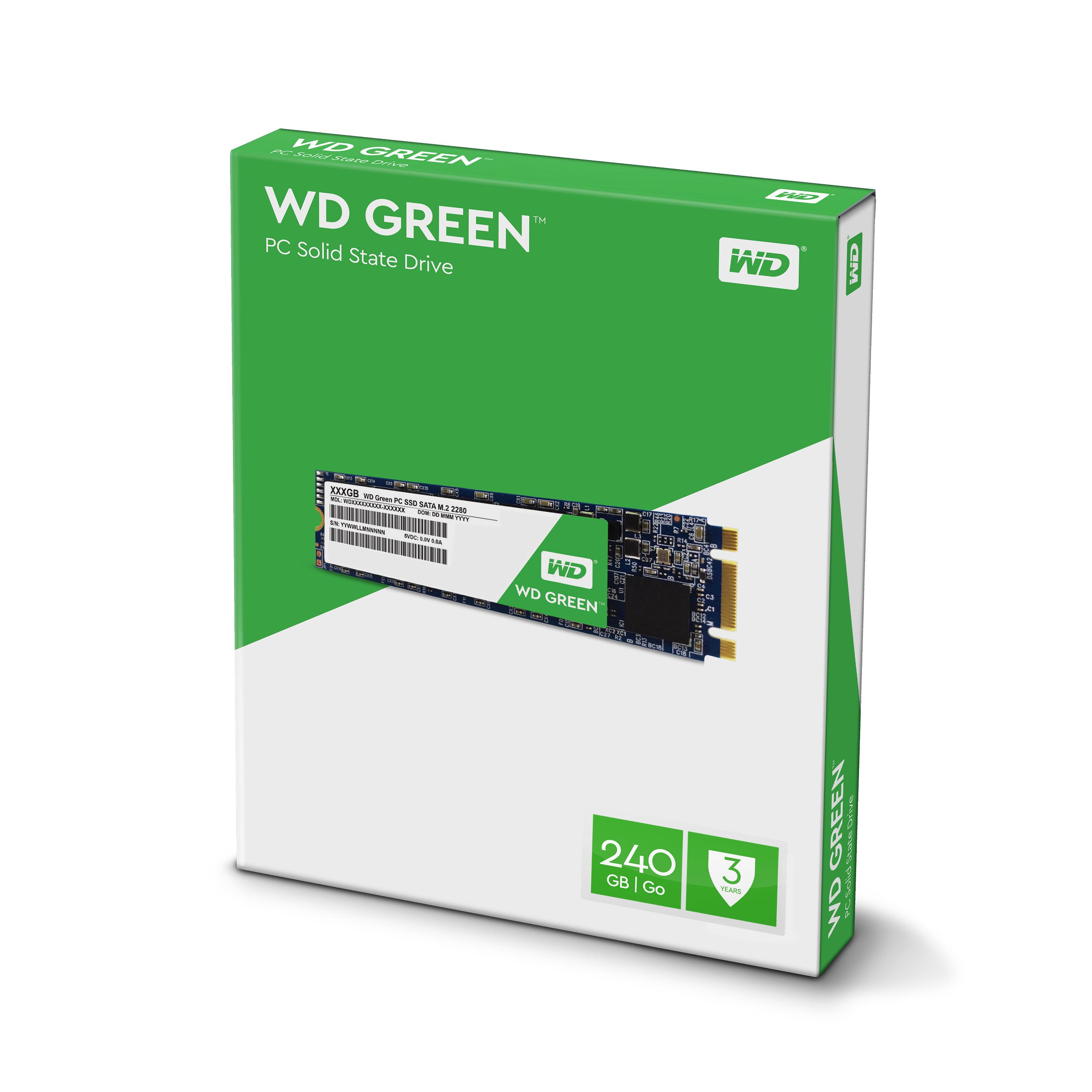 Sandisk SMD WD Žalias 240GB M.2 2280 SATA III (WD S240G1G0B)