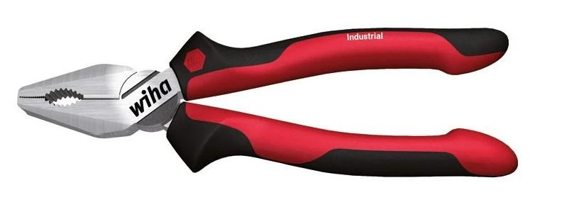 Pramoninės kombinuotos replės Industrial su „DynamicJoint®“ ir „OptiGrip“ WIHA (180 mm)