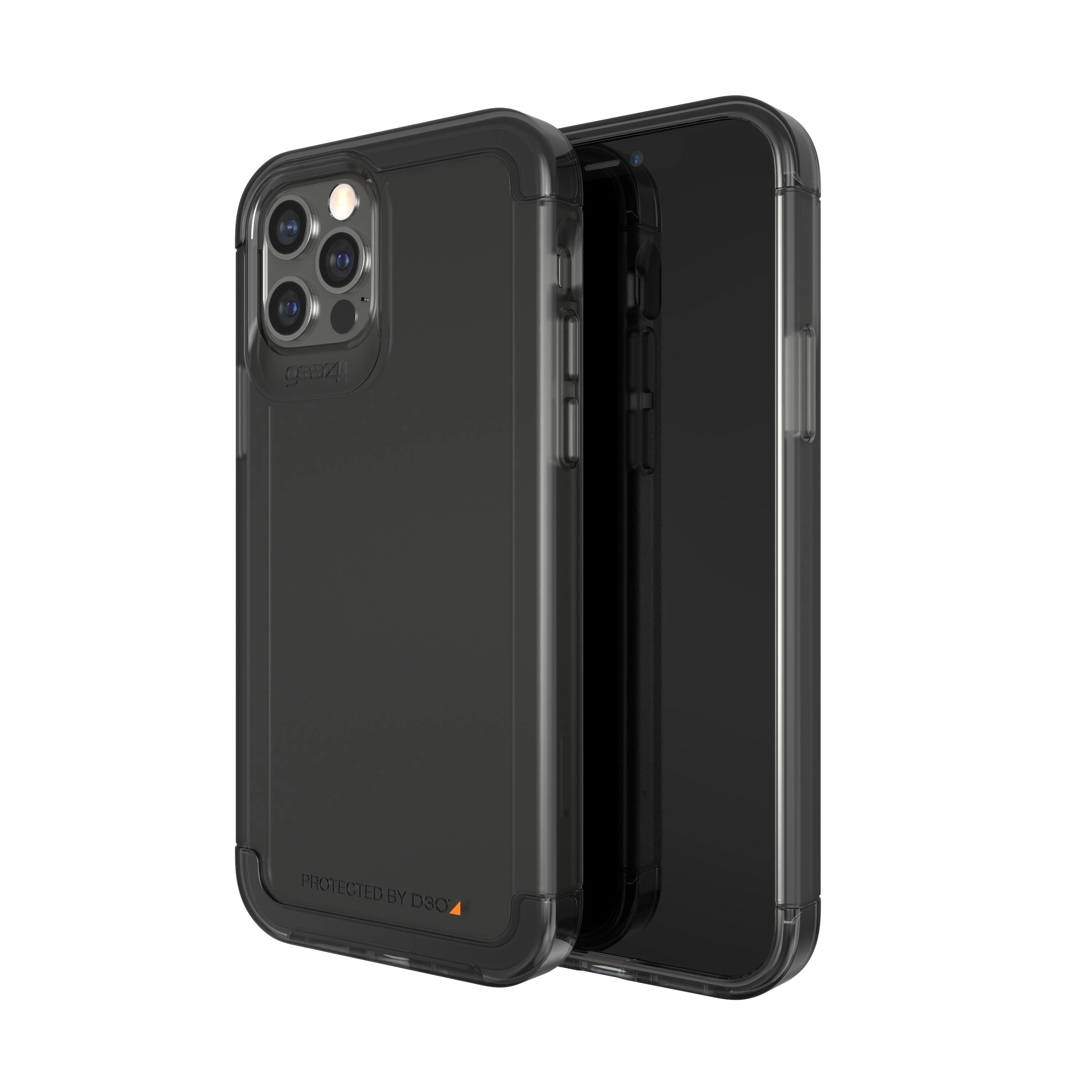 Dėklas Gear4 D3O Wembley Palette Apple iPhone 12 / 12 Pro Smoke